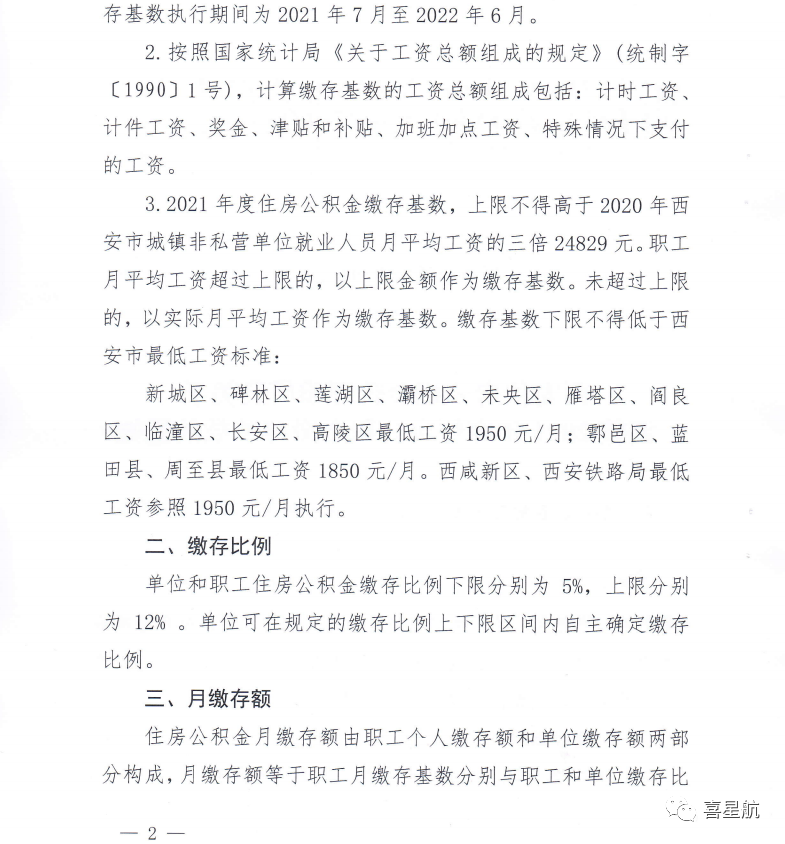 2021年度住房公積金繳存基數(shù)調整通知(圖2)